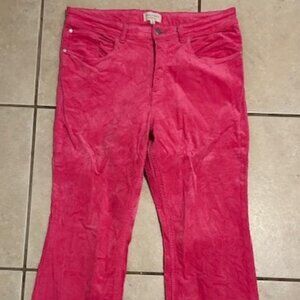 Pilcro Bright Pink Corduroys